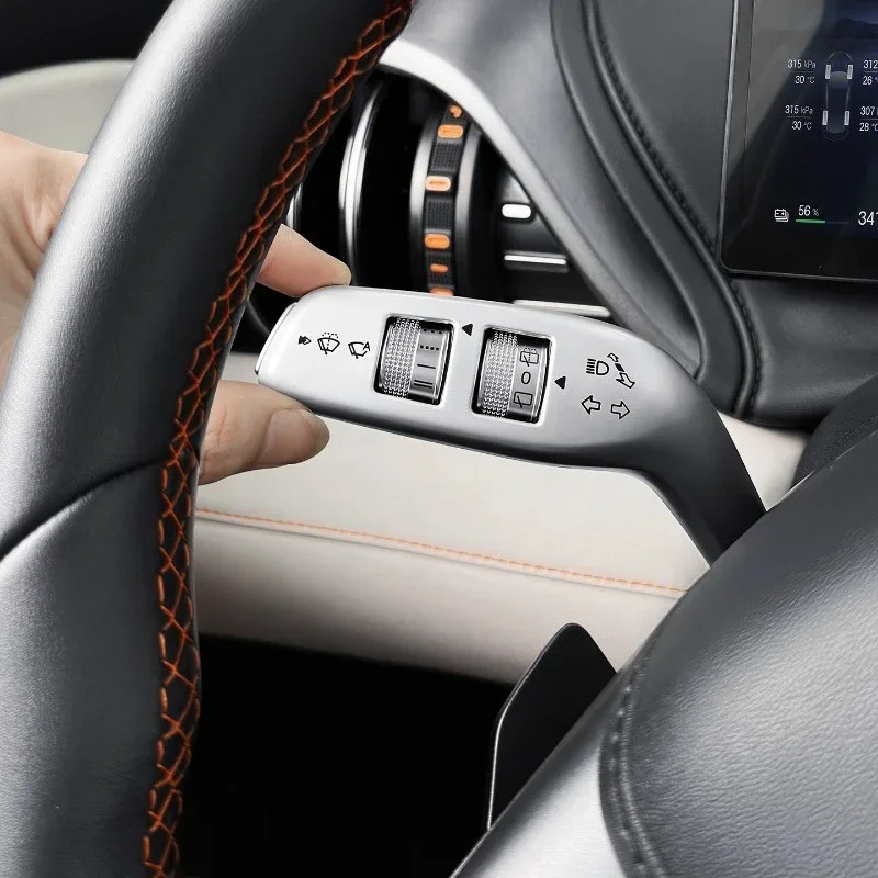 Wiper Shift Rod Cover + Pocket Case for BYD Sealion 06 Dmi/EV, Interior Car Modification Accessory