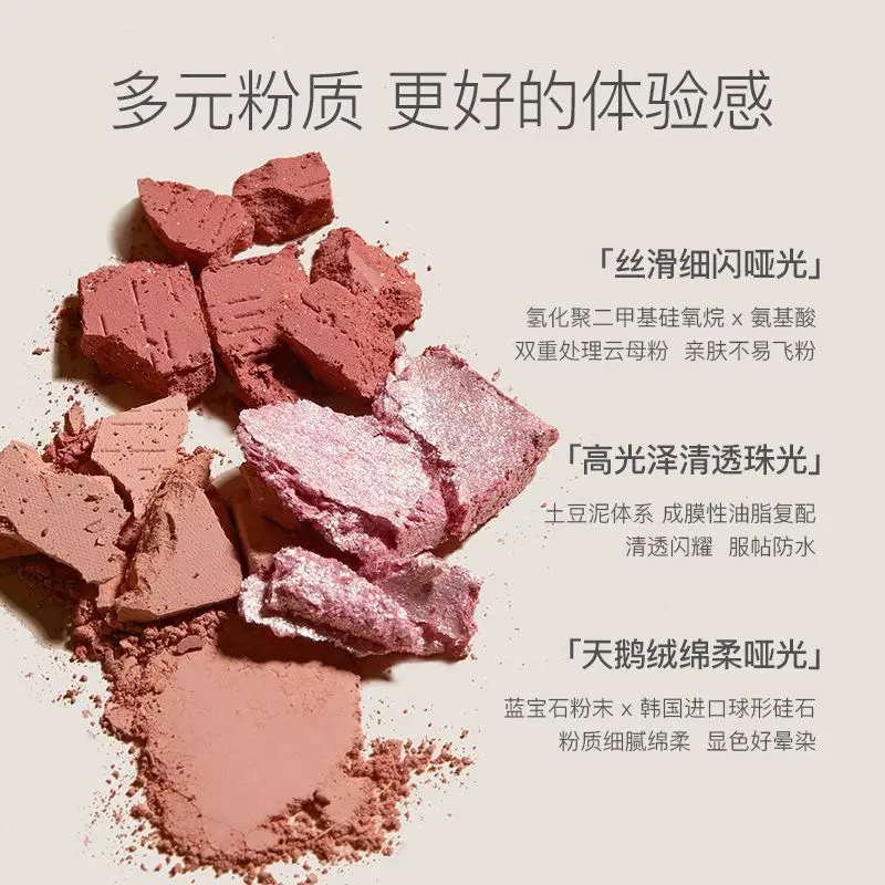 SPENNY 6-colors Eyeshadow Palette Earth Tones Fine Shimmer Matte Pearlescent Easy Beginners Apply Prevents Makeup From Smudging