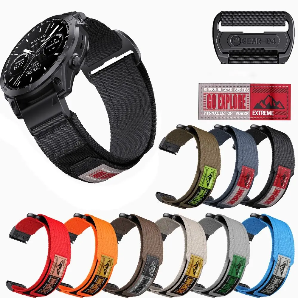 

20 22mm Watch Band Breathable Nylon Wristband Sports Style Universal Band for Huawei GT2 Watch / Samsung Watch/ Forerunner