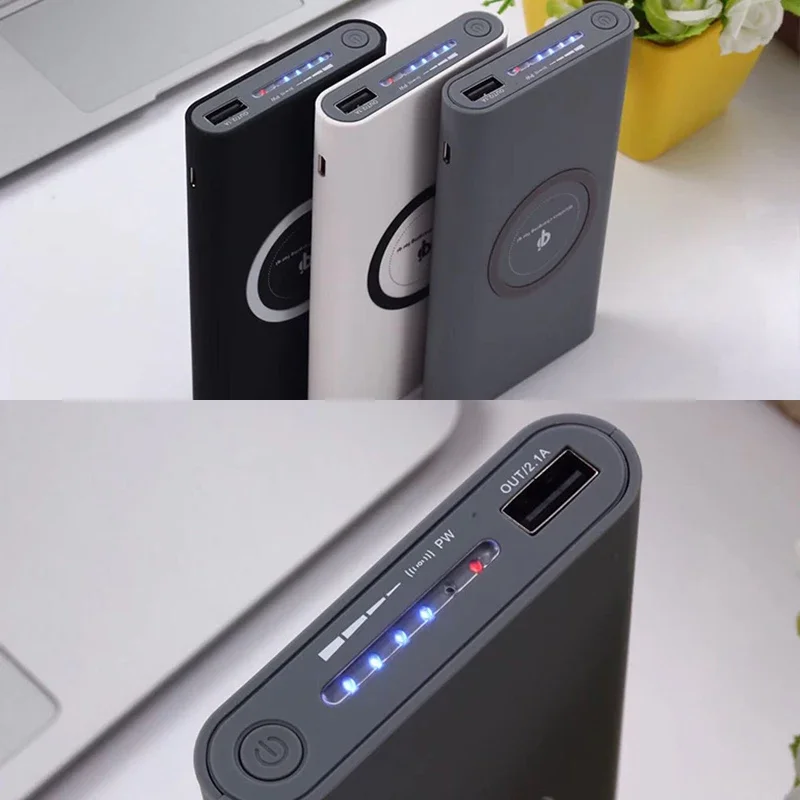 New 200000mAh Power Bank Two-Way Wireless Fast Charging Powerbank Portable Charger Type-C External Battery For iPhone Samsung