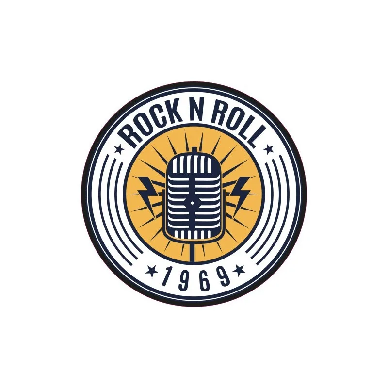 

rock n roll 1969 sticker car sticker music tuning DJ band-