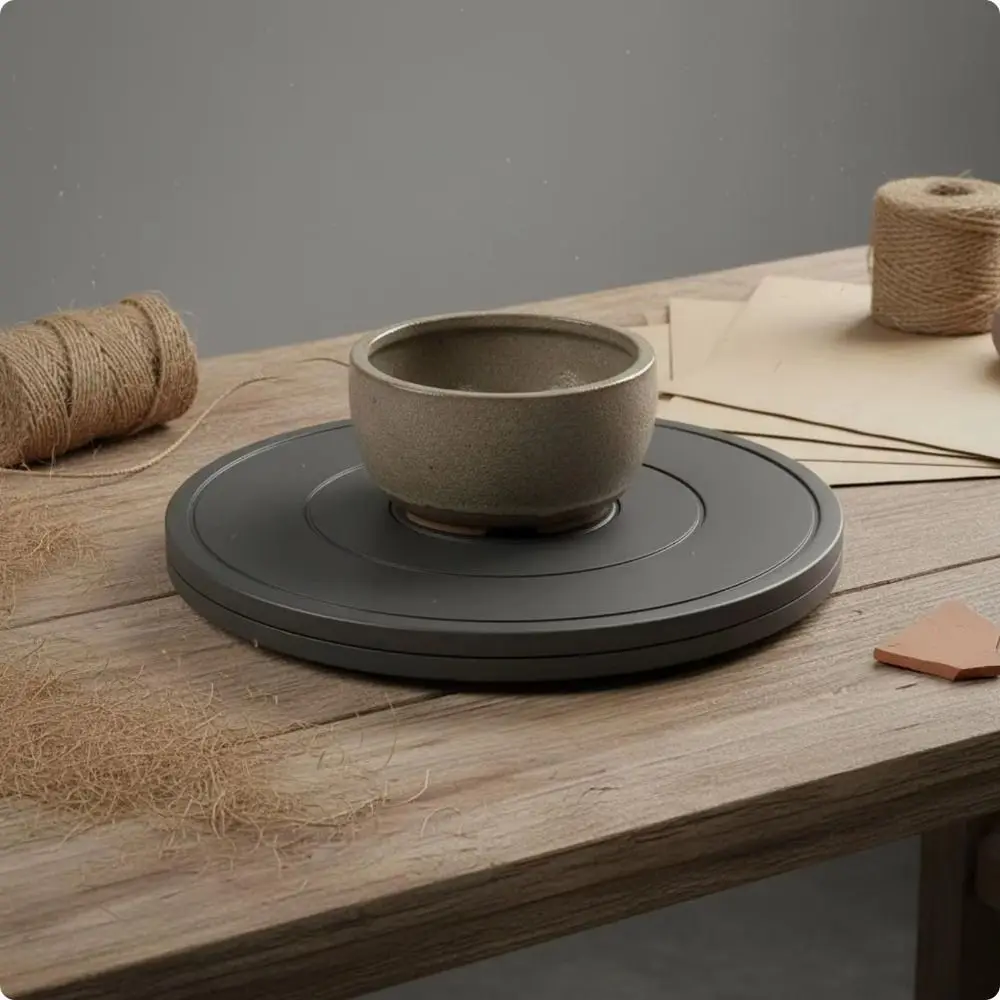 360 Rotation Rotate Turntable Diameter 20/25/30/40cm Anti Slip Pottery Wheel Plastic Material Sturdy Duty Rotary Table