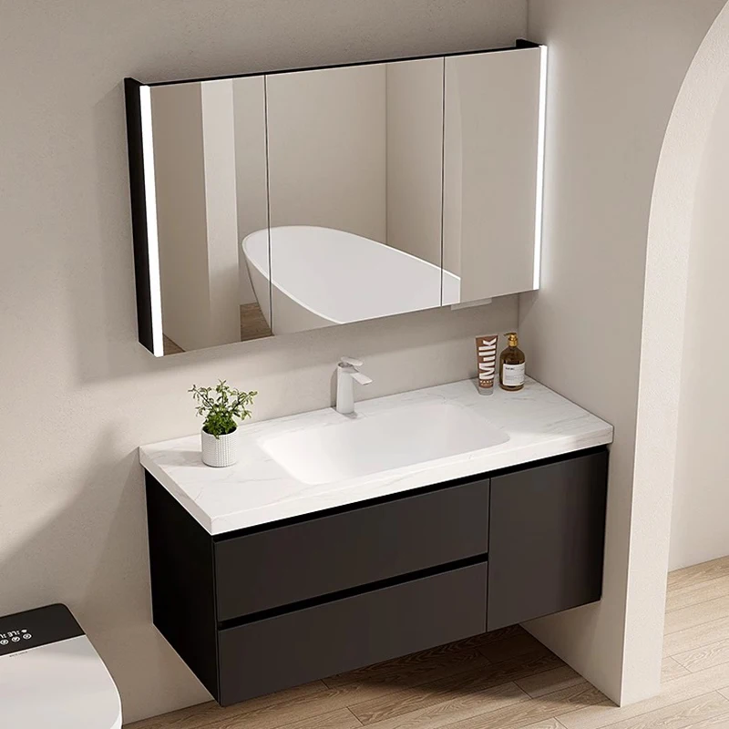 

Organizer Storage Cupboard Mirror Wall Accessories Shelves Toilet Display Bathroom Cabinet Drawers Gabinete Trendy Furniture