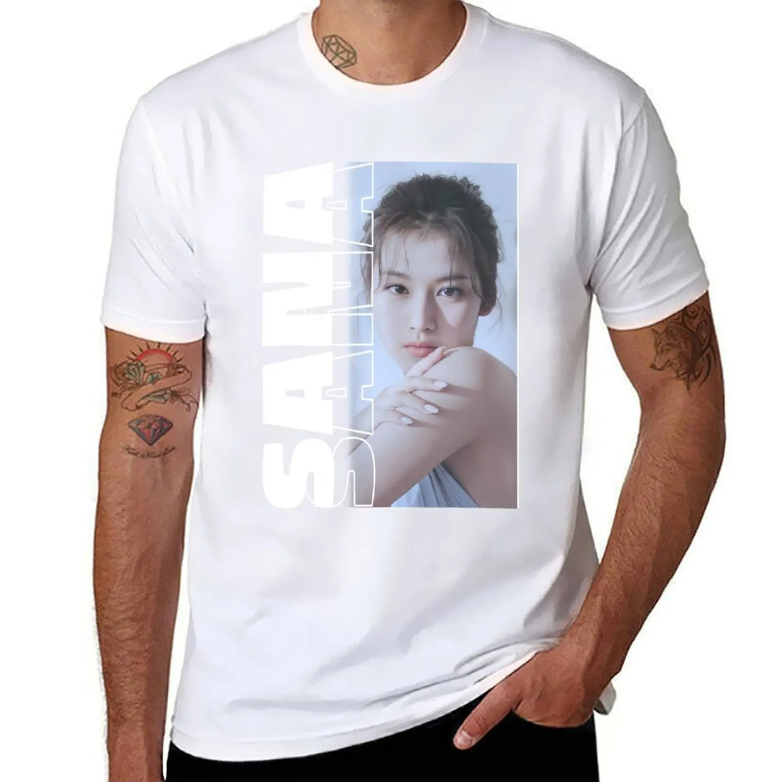 

Minatozaki Sana T-Shirt t shirts for man pack white t shirt custom print T-Shirt