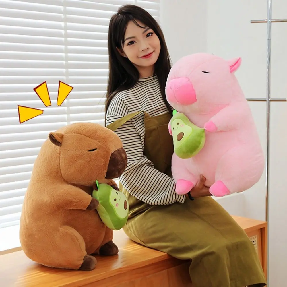 

PP Cotton Avocado Capybara Plush Toy Simulation Fluffy Capybara Plush Doll Collection Cartoon Capibara Anime Fluffty Toy