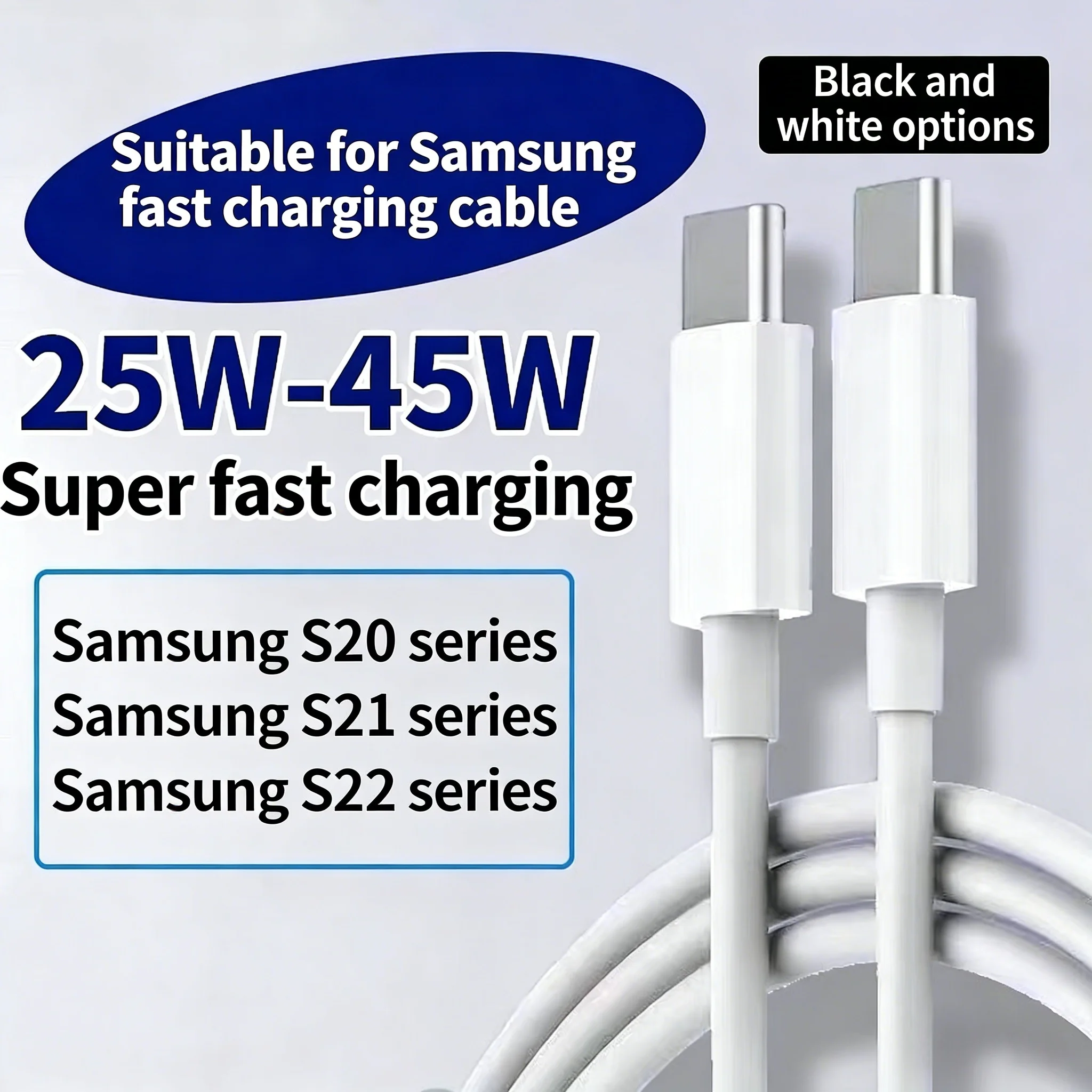 

Оригинальный кабель Type-C 6A 1M для Samsung 25W Super Fast Charging Galaxy S24FE S24Ultra S23 S22 Flip Fold 3 4 5 6 A06 A16 A15 A35