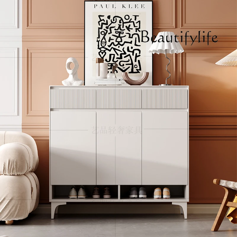 Italian minimalist entry shoe cabinet household door corridor simple entrance cabinet