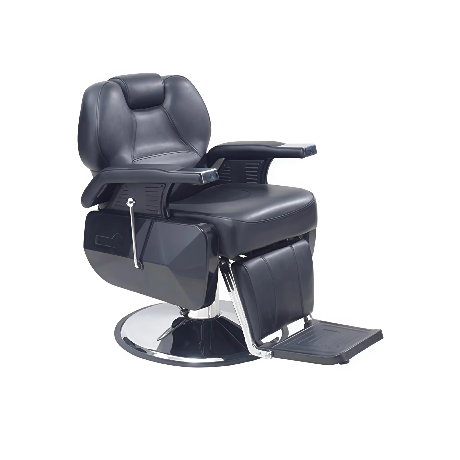Semi-reclining haircut chair Shampoo bed Lifting European retro men's hairdressing shop large chair reclining