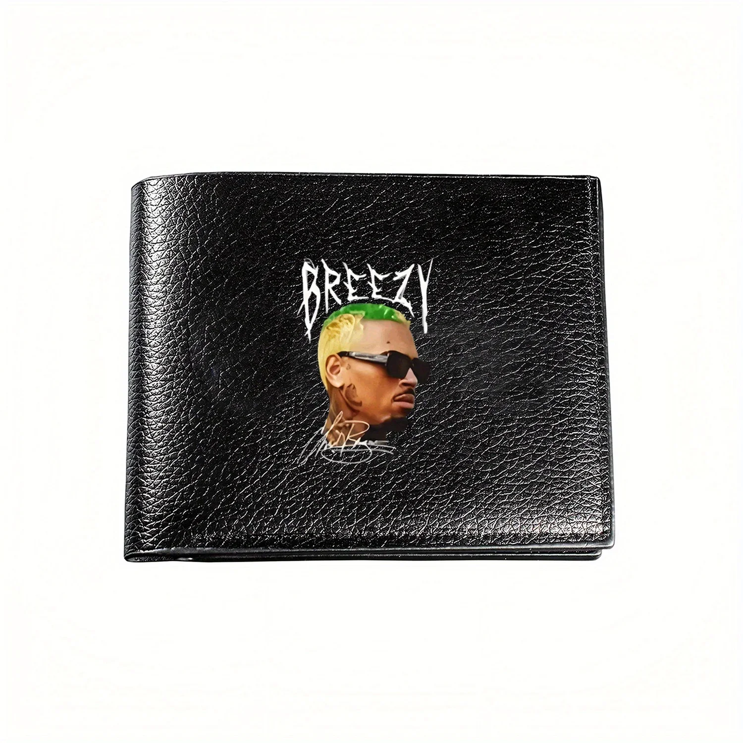 

Крис Браун Breezy Портрет Графический Стильный Мужской Кошелек Деловой Мужской Повседневный Элегантный Простой Практичный Качественный Кошелек Стильный Pri