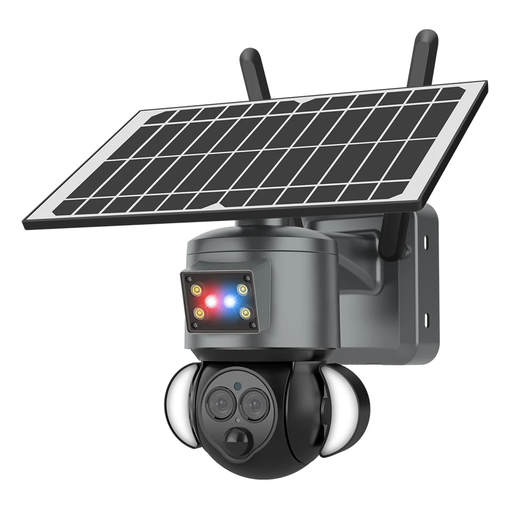 

Human Detection Two-way Audio PTZ Network Solar Battery Camera For Home Long Range IP Cameras Support APP