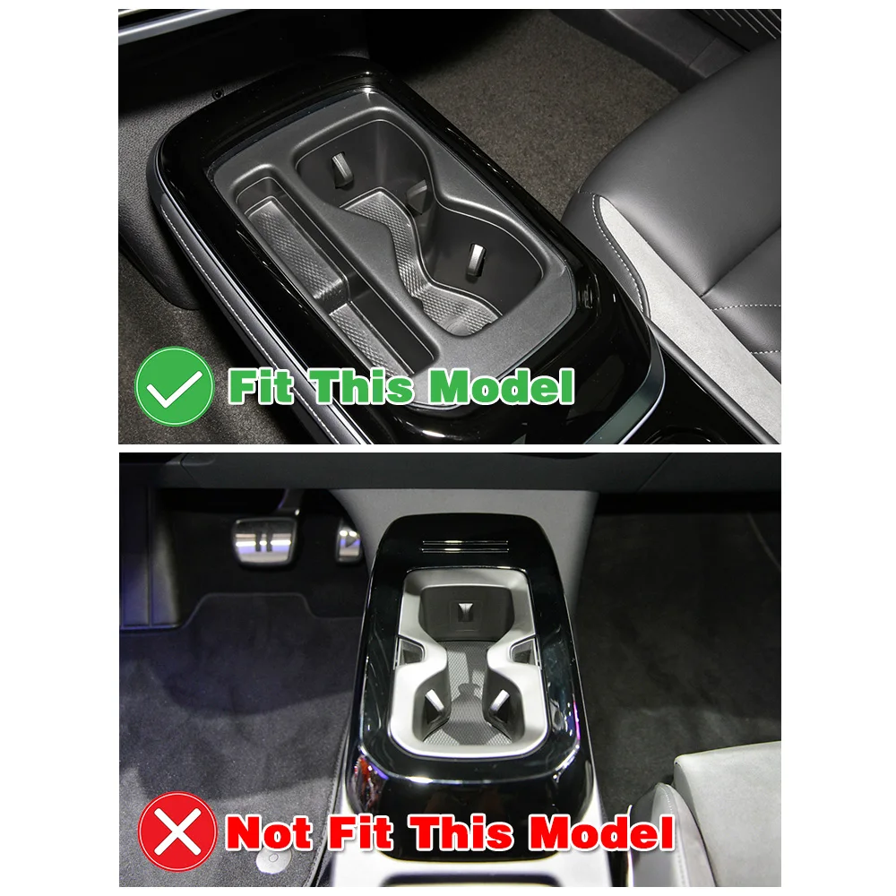 For Volkswagen VW ID.4 ID4 2021 2022 2023 Car Center Console Part Refit Gear Shift Water Cup Holder Frame Panel Trim Sticker