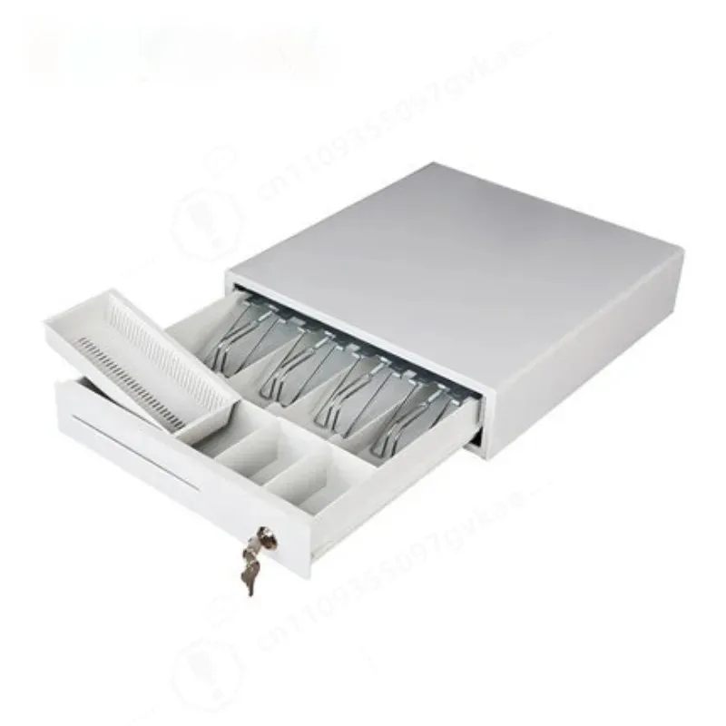 Five grids and three gears with lock metal supermarket convenience store cashier box cash cabinet can be used independently
