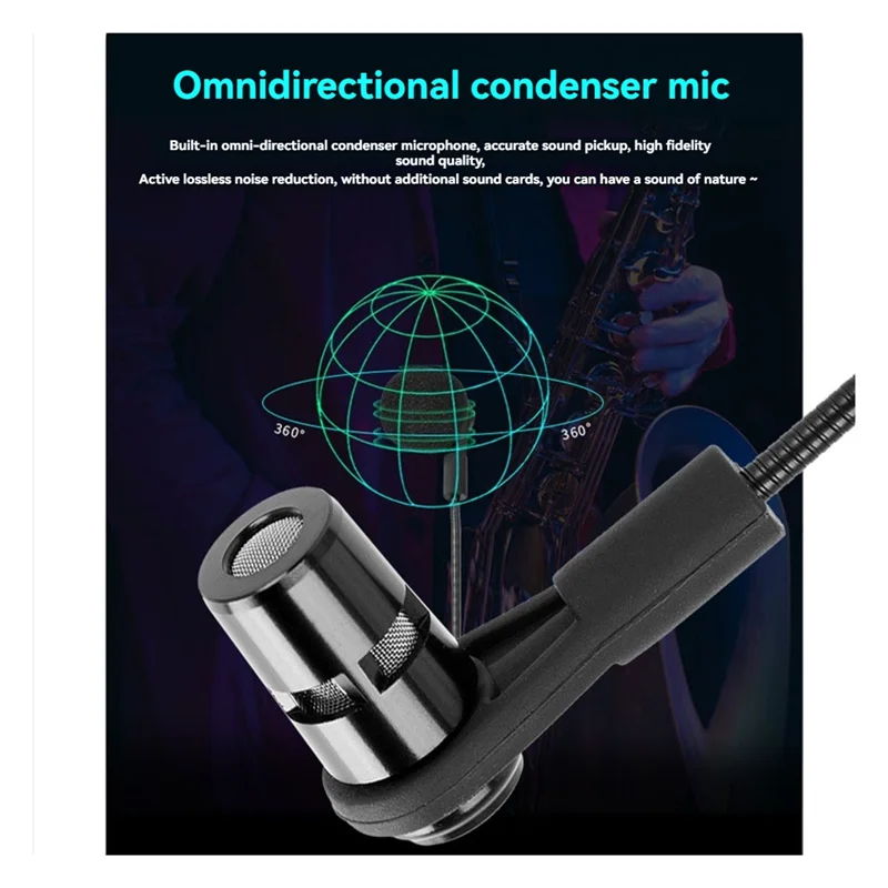 Sistem Mikrofon Nirkabel APPLIA-UHF 2.4G Untuk Instrumen Penerima Dan Pemancar Set Untuk Saksofon