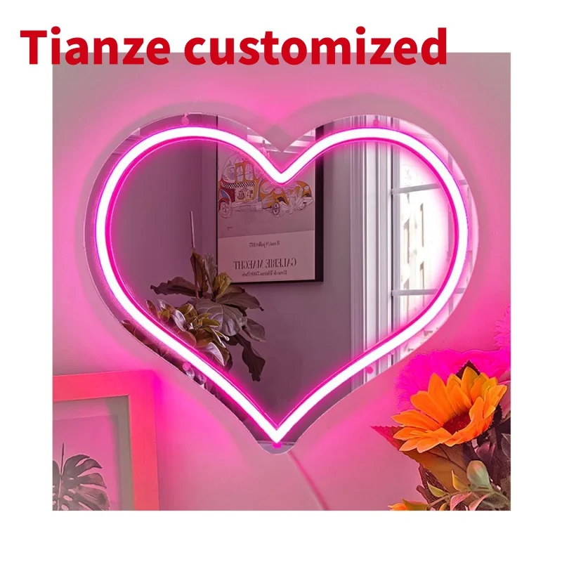 

(customized)Winbo Mirror With Led Light Bedroom Wedding Decor Wall Mounted Vanity Mirror With Lights Dreamcolor Ne