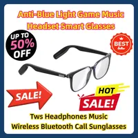 Anti-Blue Light Game Music Headset Drive Men Women Eyewear Smart Glasses Tws Headphones Music Wireless Bluetooth Call Sunglasses