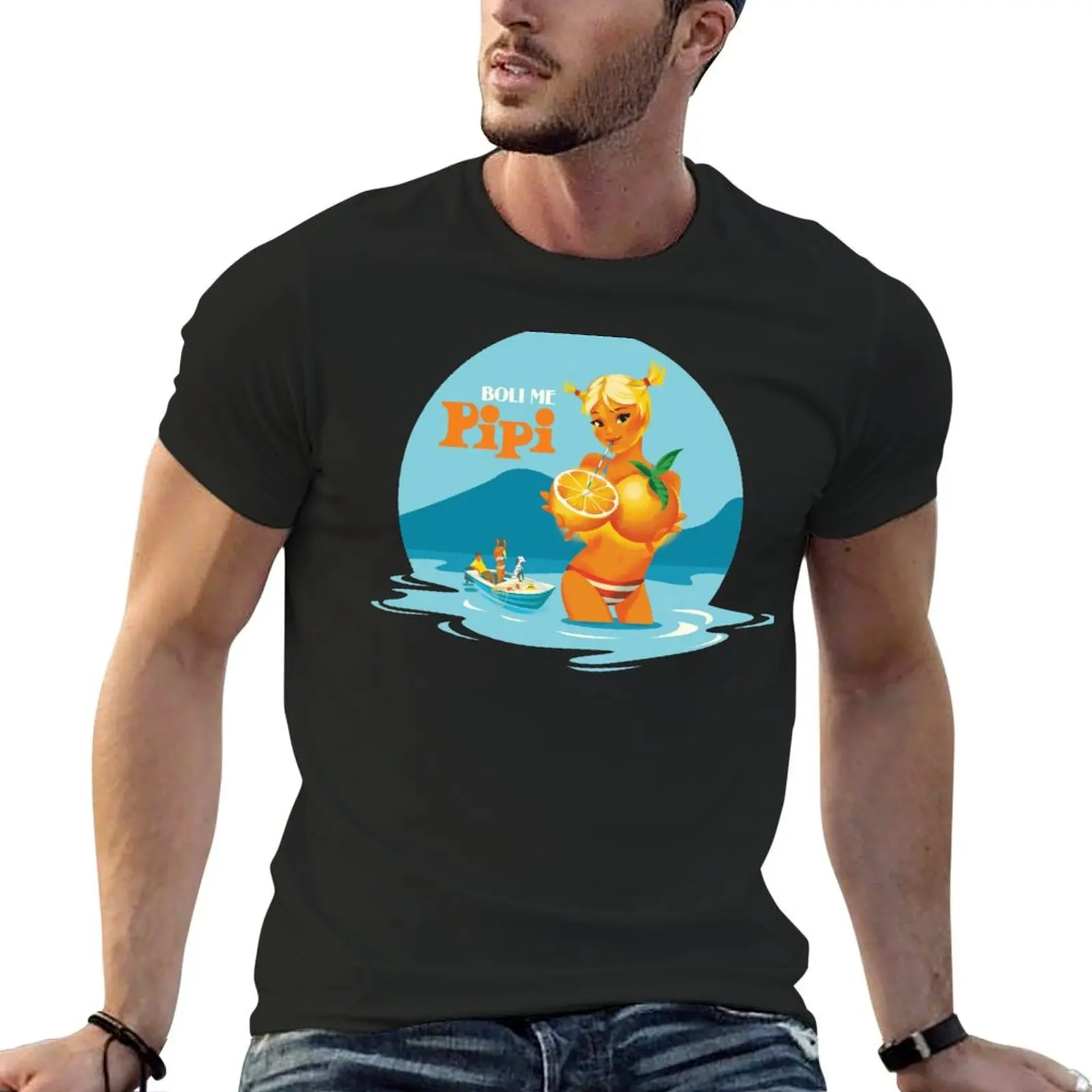 Boli me-Camiseta de Pipi para hombre, camisas con diseño personalizado, tus propios espacios en blanco, paquete