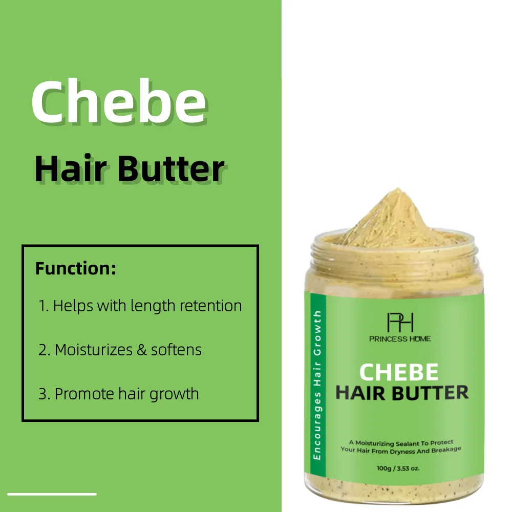 Private Label Chebe Butter for Deep Nourishes Hair Follicle Healthy Growth Repair Damaged Hair Oil Wholesale Chebe Powder 100g