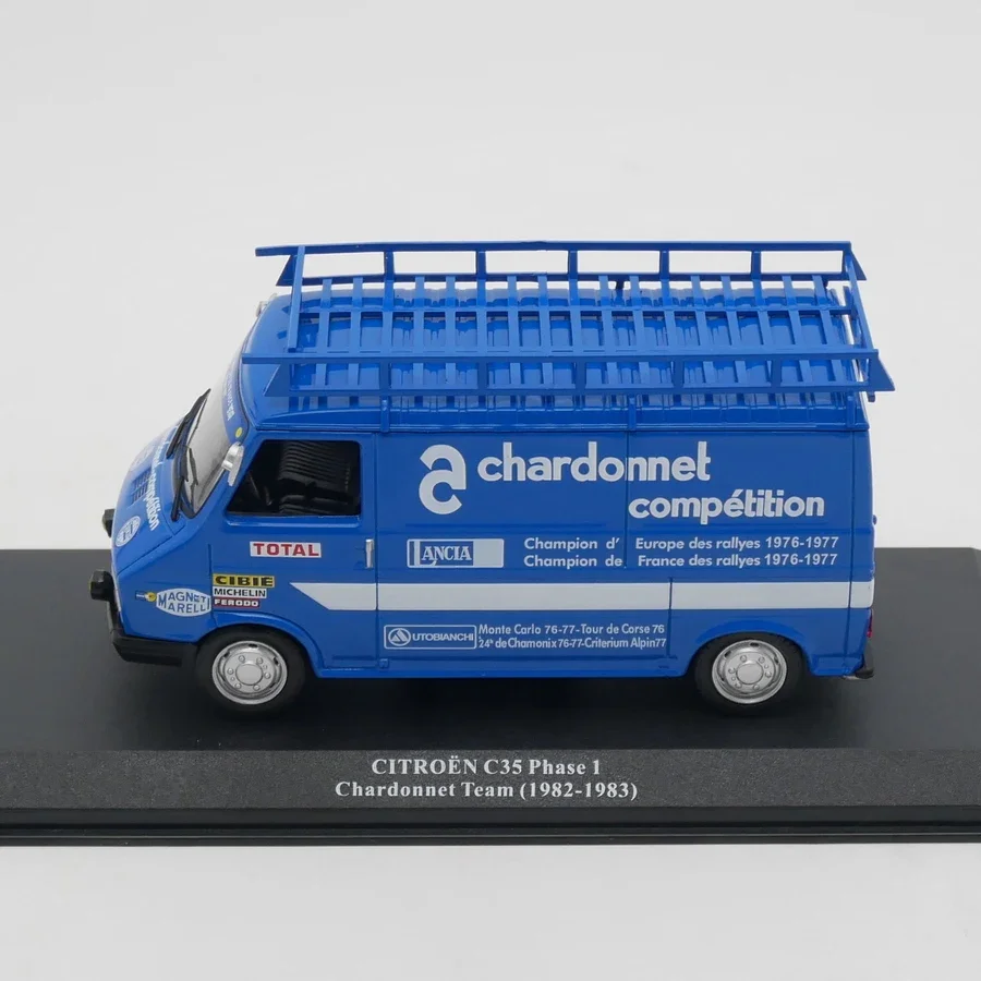 Diecast Ixo 1:43 Scale Citroen C35 Phase Chardonnet Team Citroen Van Model Alloy Car Model