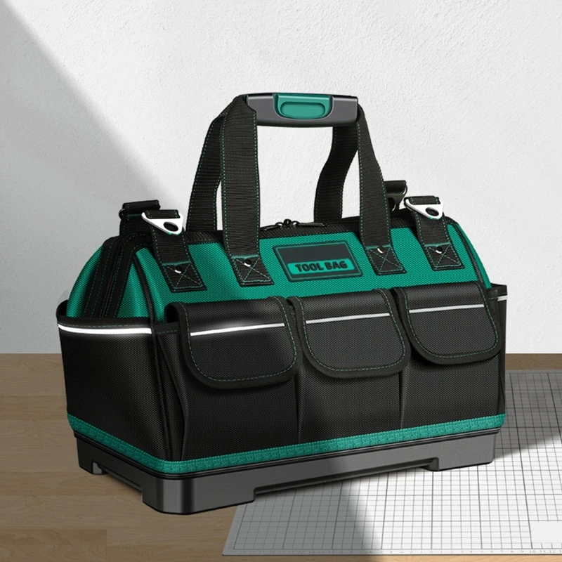 Bolsa herramientas impermeable 16/18/20/23 pulgadas, organizadores herramientas capacidad con parte inferior
