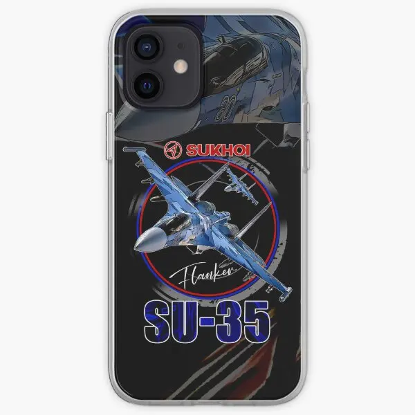 Sukhoi Su 35 Flanker Fighterjet Iphone T  Phone Case Customizable for iPhone 11 12 13 14 Pro Max Mini 6 6S 7 8 Plus X XS XR Max