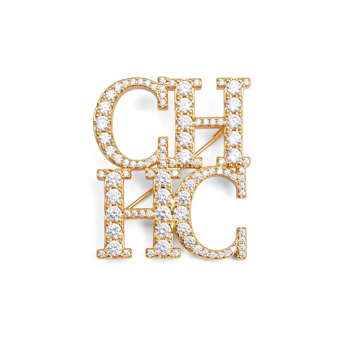 CILMI HARVILL CHHC Ladies Boutique Brooch With Zircon Design Does Not Harm Clothing Gift Box Packaging Holiday Banquet