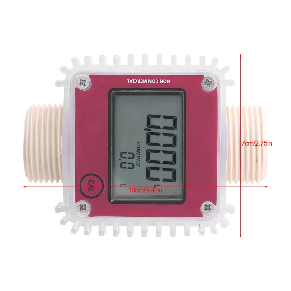 K24 Turbine Digital Diesel Fuel Flow Meter Gauge Voor Chemicaliën Vloeibare Water Ultrasone Oil Flow Meter