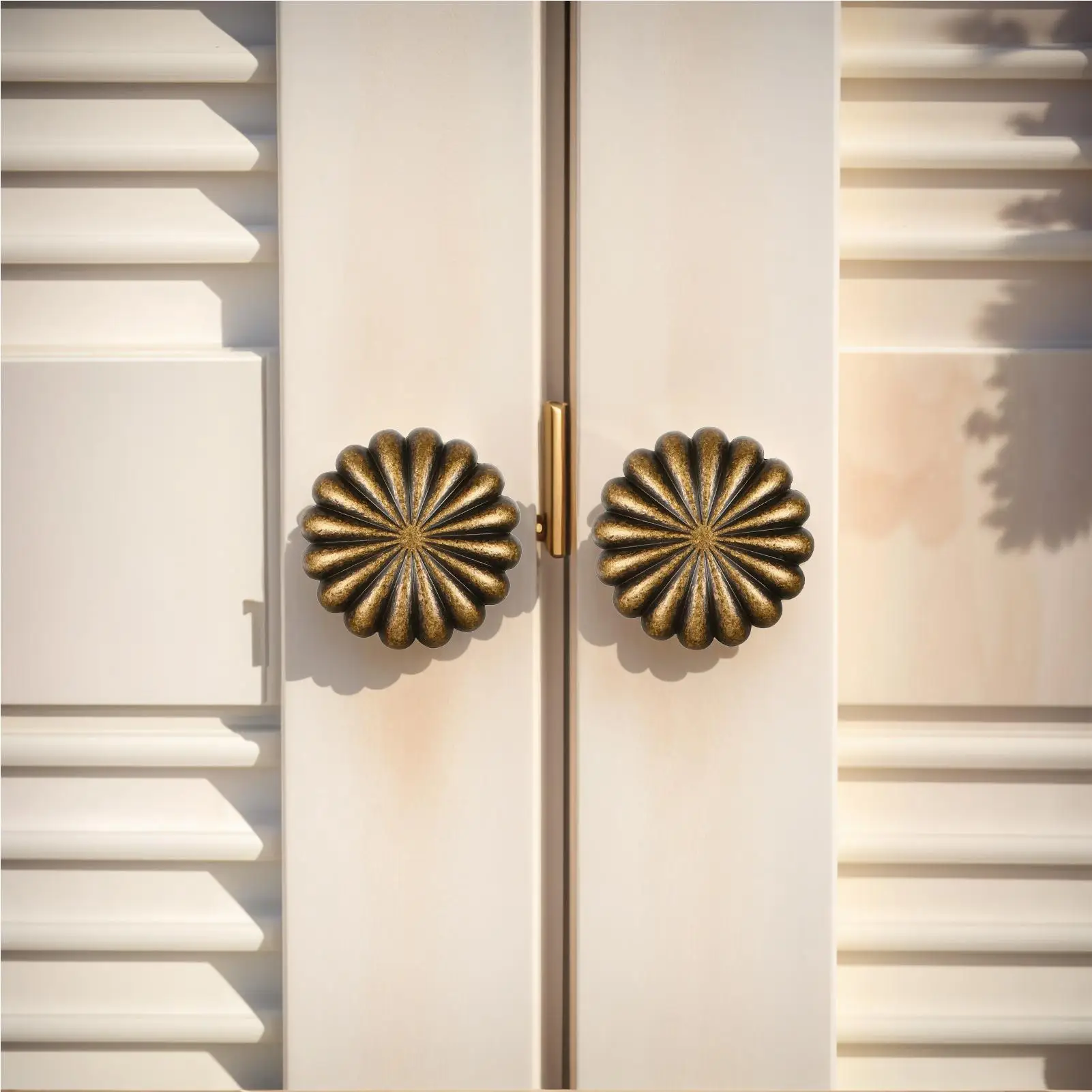 Kitchen Cabinet Knobs 10 Pieces Pumpkin Pull Knobs Zinc Alloy Antique Round Pulls For Closet Wardrobe Home Garage Bedroom Living