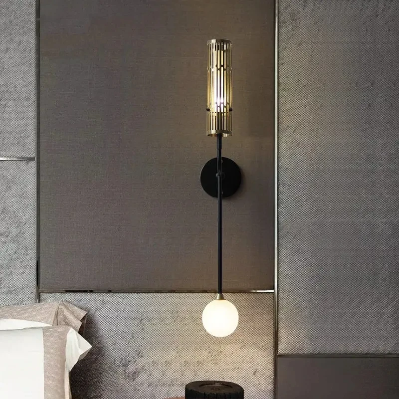 

Modern LED Wall Lamp Nordic Living Room G4 Wall Sconce Light Luxury Creative Wall Lights Aisle Balcony Bedroom Decor Fixtures