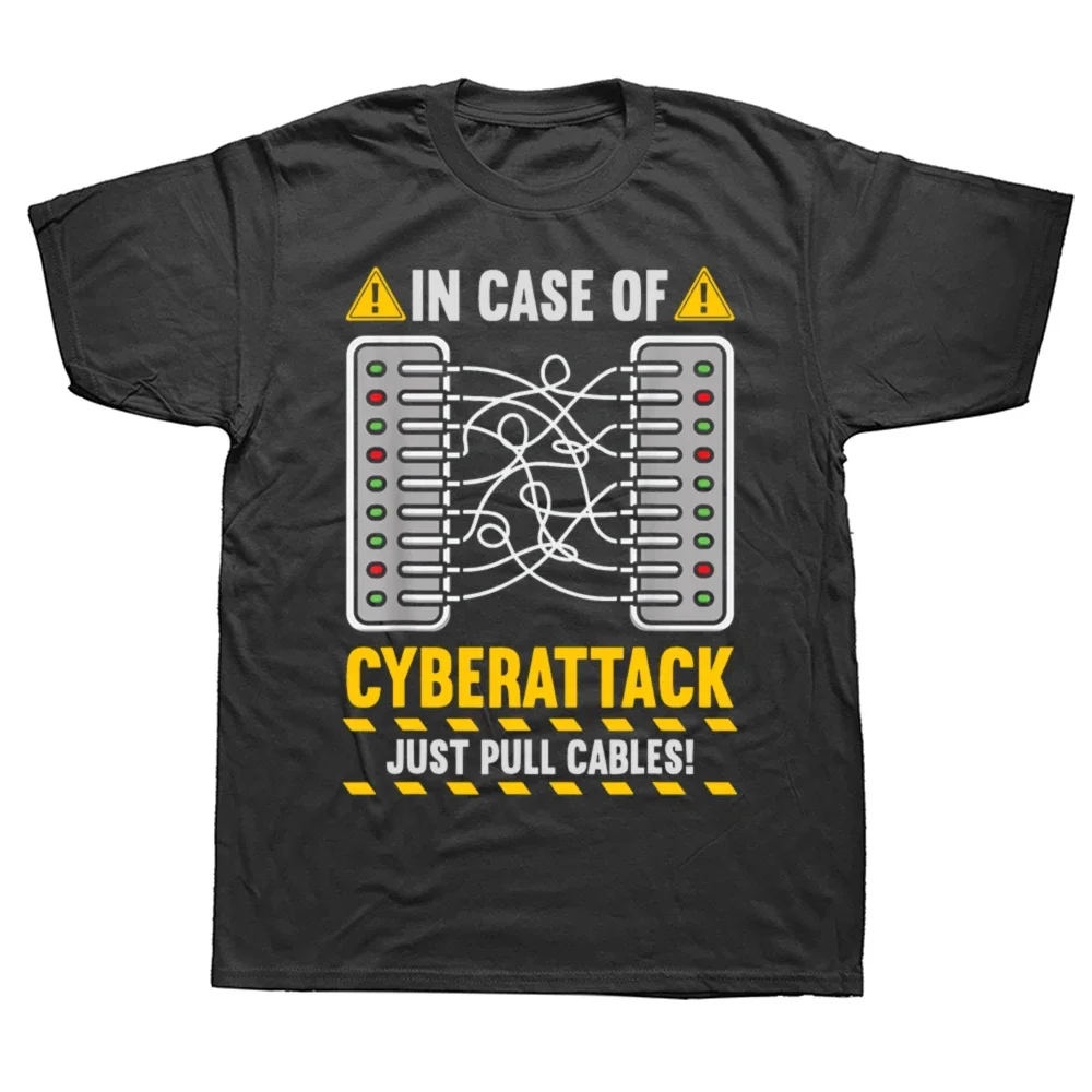 

2025 new model Funny Cybersecurity Computer Design Graphic T-shirts Men Women's Fashion Casual Tshirt 100% Cotton Loose