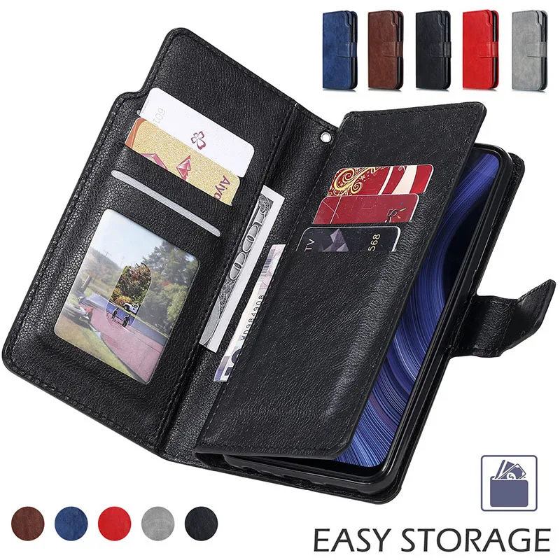 High Grade Wallet Leather Case For IPhone 15 14 13 12 11 Pro Max XR XS Max 7 8 Plus SE 2020 2022 6 6S Flip Cover With Card Slots