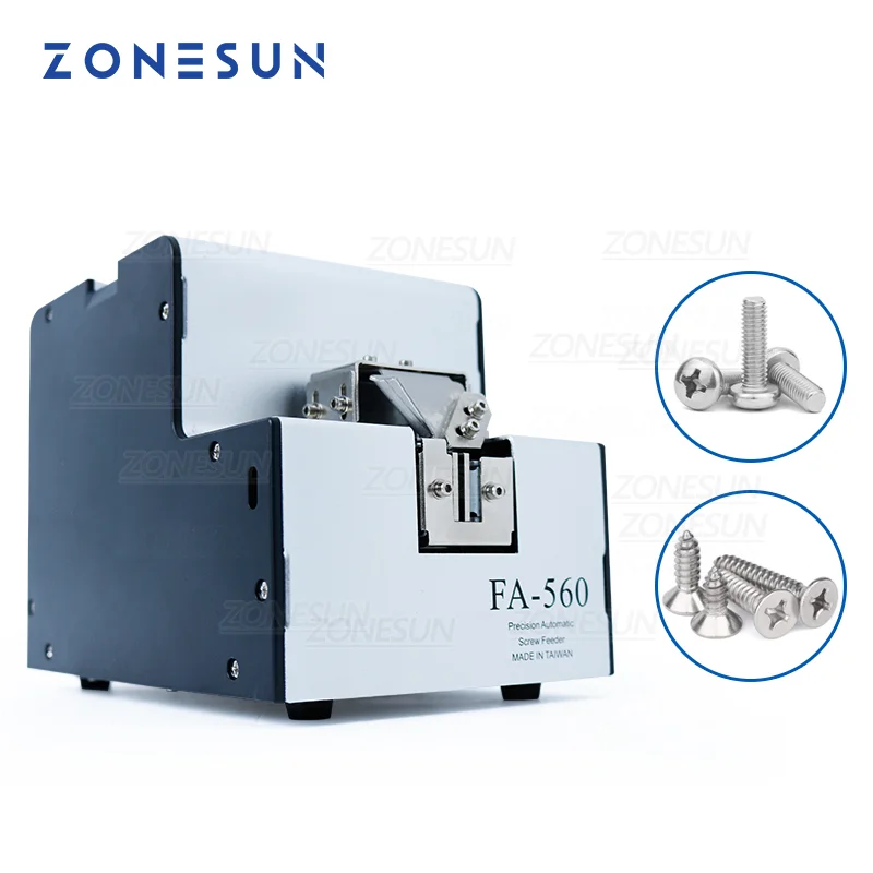 

ZONESUN 110V/220V Automatic Screw Feeder Machine Conveyor Screw Arrangement Machine / FA-560 1.0 - 6.0 mm