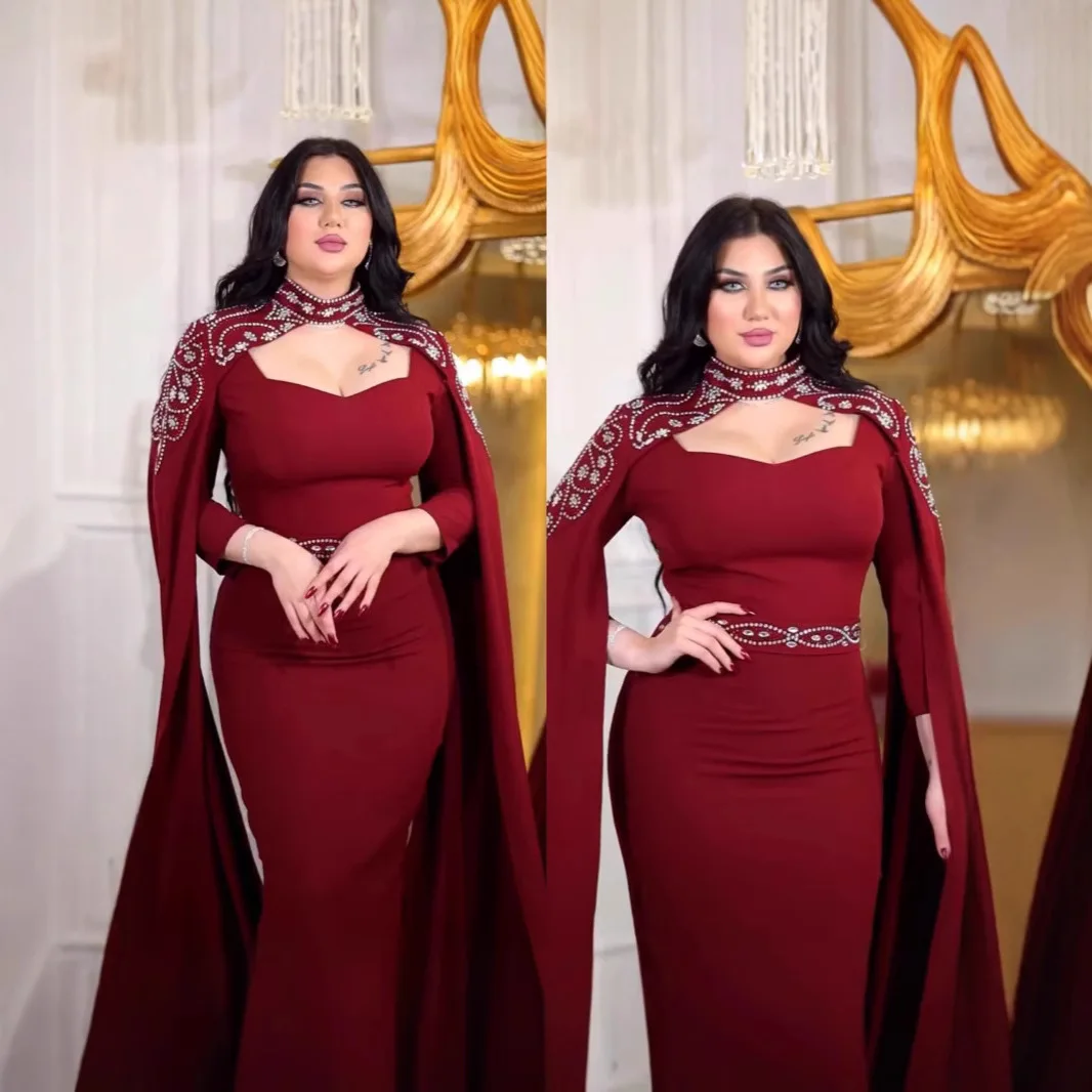 

Dubai Saudi Dress Middle East Arabian Clothing Hot Diamond Dress Robe Fashion Simple Temperament Elegant Holiday Style High-end
