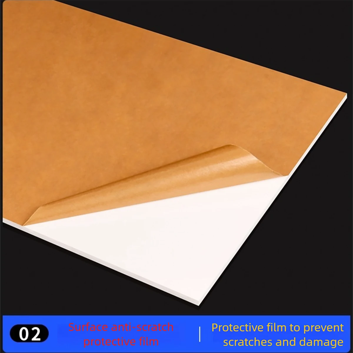 1PCS White Acrylic Board, Organic Glass Board, Opaque Reflection Board, Reflective Shading Background Partition