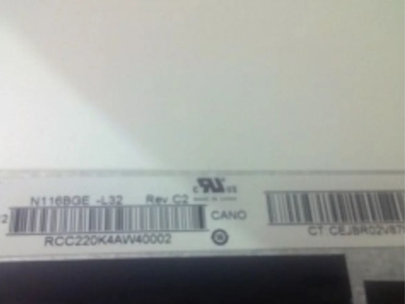 N116BGE-L32 LCD-Display