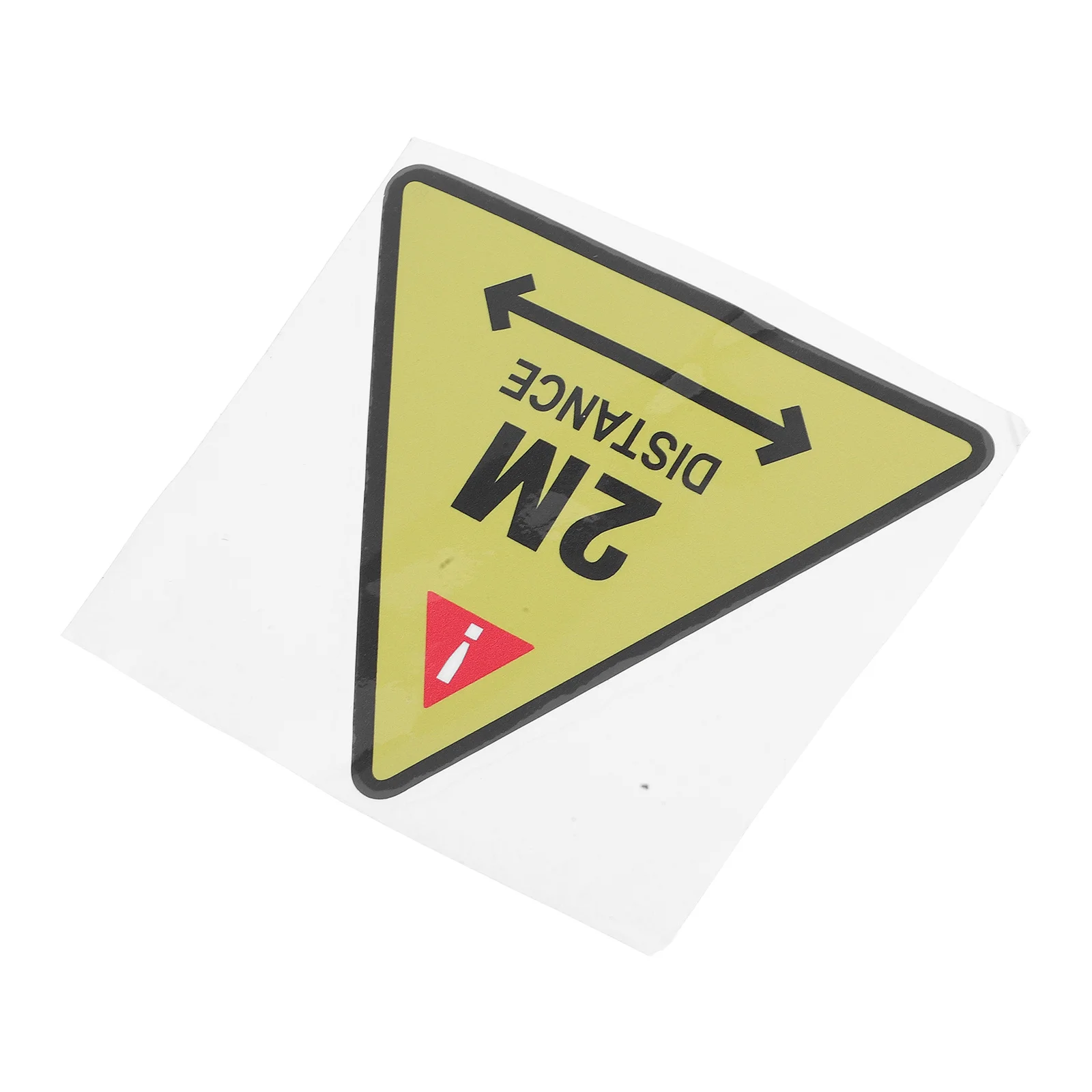 

2 Meters Away Safety Warning Sticker High Adhesive Waterproof Reusable Decal For Industrial Factory Use Caution Sign Sticker