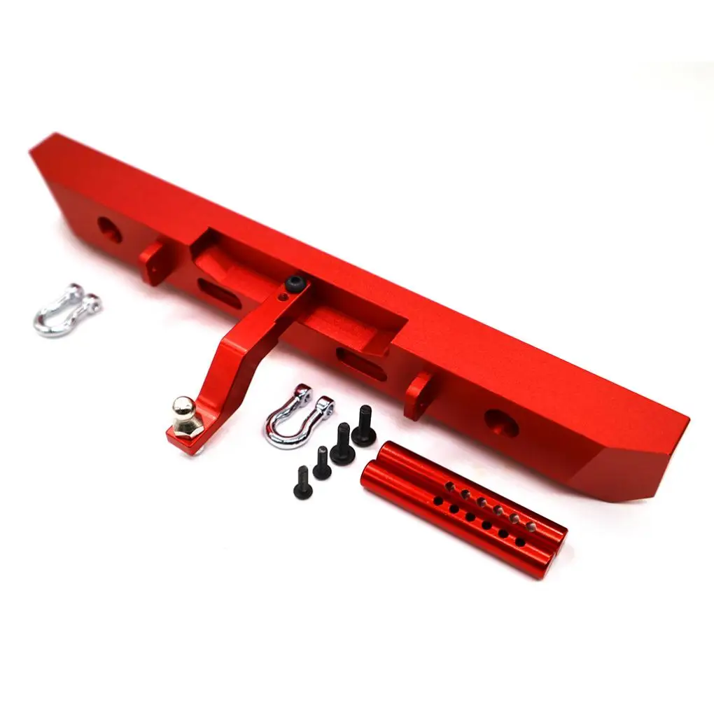 

1pcs 1/10 Rear Bumper RC Upgrade Part Aluminum Alloy Durable Rc Rear Bumper For RGT 86100 86100JC FTX5579 RC Car Part Black