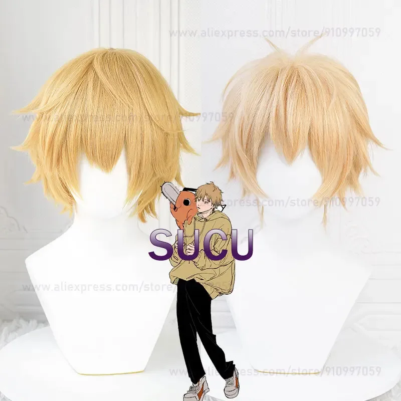 

didi 2025 2025 hhhAnime Wigs Denji Cosplay 30cm Short Wig Heat Resistant Synthetic Hair Halloween Accessories