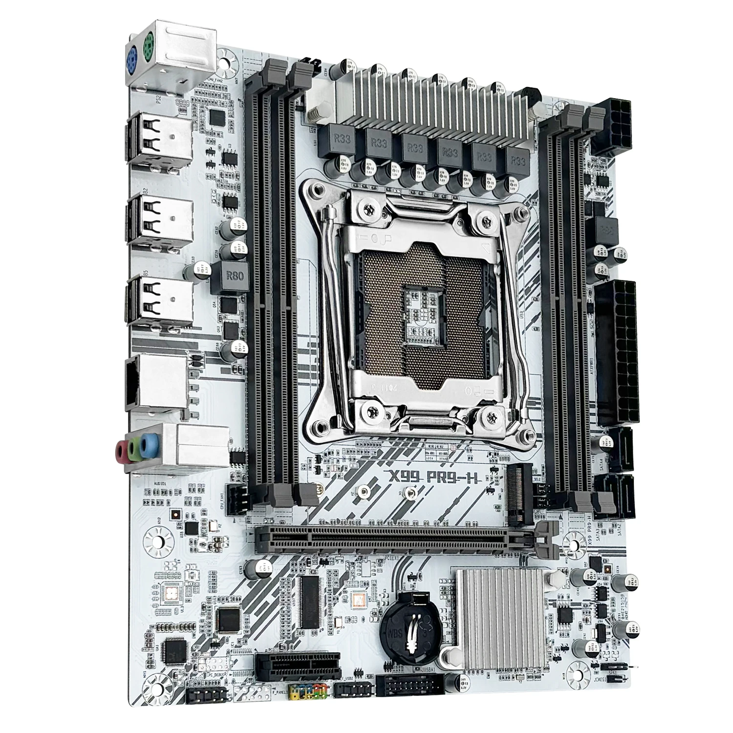 MACHINIST X99 PR9-H White Motherboard Support Intel Xeon E5 V3 V4 LGA 2011-3 CPU DDR4 ECC RAM Memory NVME M.2