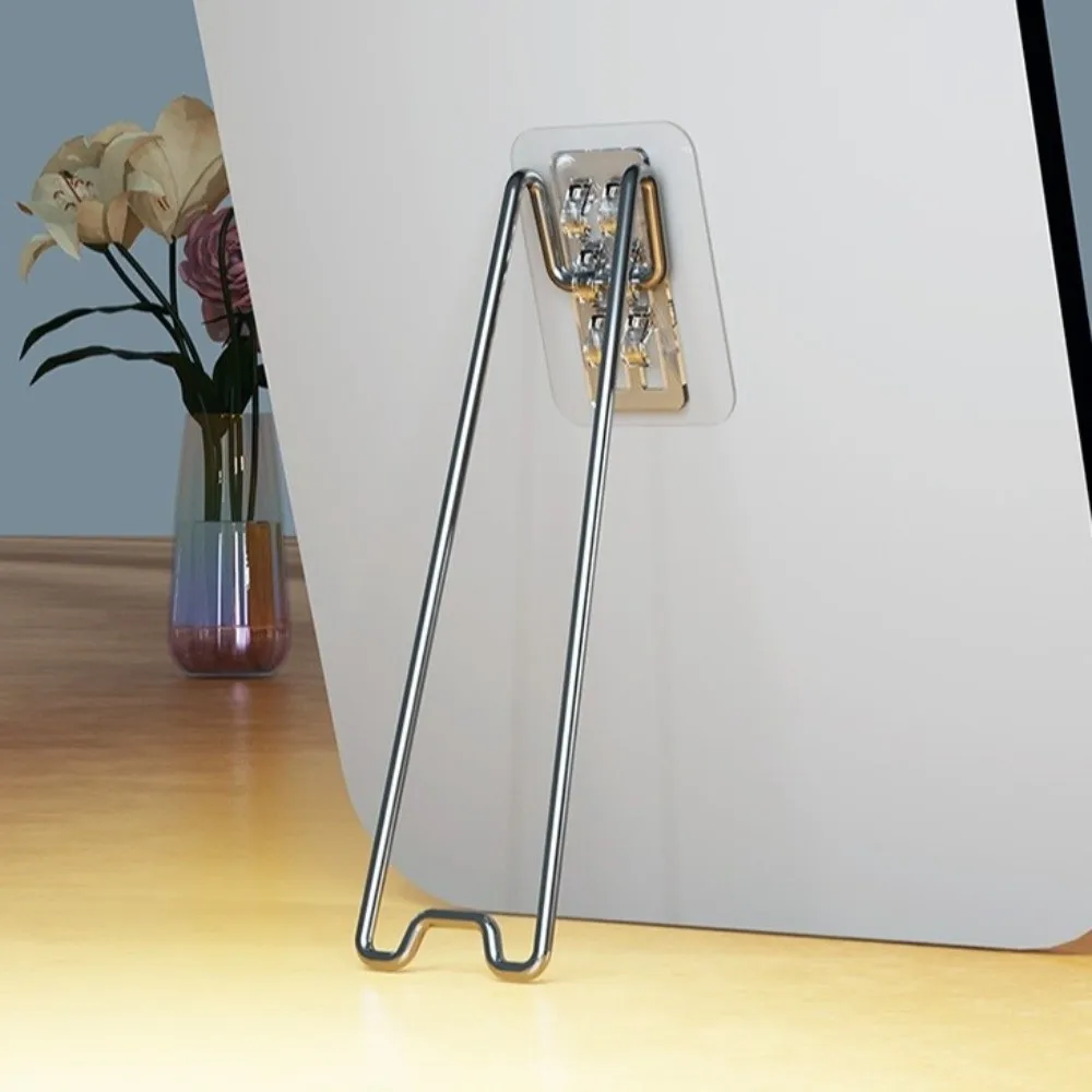 Stainless Steel Picture Frame Bracket Adjustable Strong Load-bearing Picture Display Holder Storage Bracket Self-Adhesive