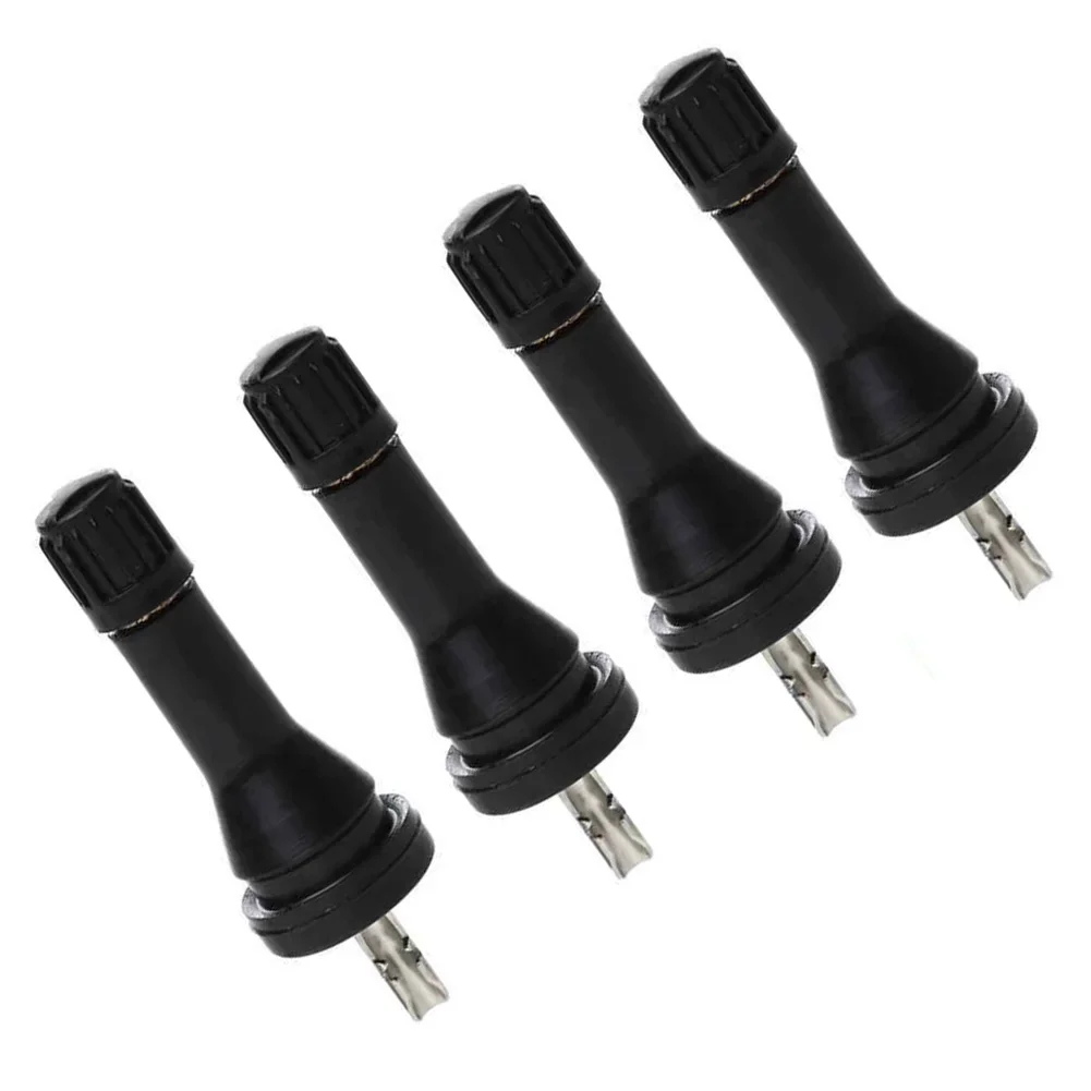 Tire Pressão Sensor Válvula Hastes, Acessórios do carro, pneu Stem Cuidar, TPMS, Preto, Nissan Qashqai, 4pcs