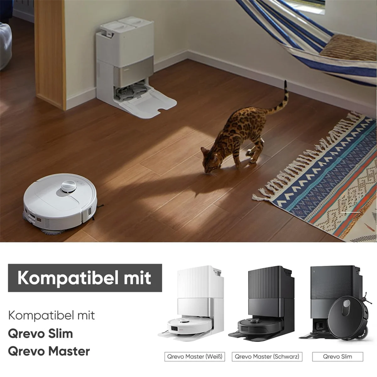 A61I For Roborock Q Revo Master Main Side Brushes Hepa Filters Mop Cloth Dust Bags Robot Vacuum Cleaner Parts