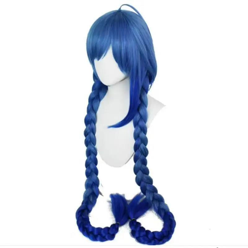 New Space Da Qiao Cosplay Wig - Honor of Kings Ise Miko/Sailing Skin Style, Double Ponytails & Braids, Anime Costume Accessories