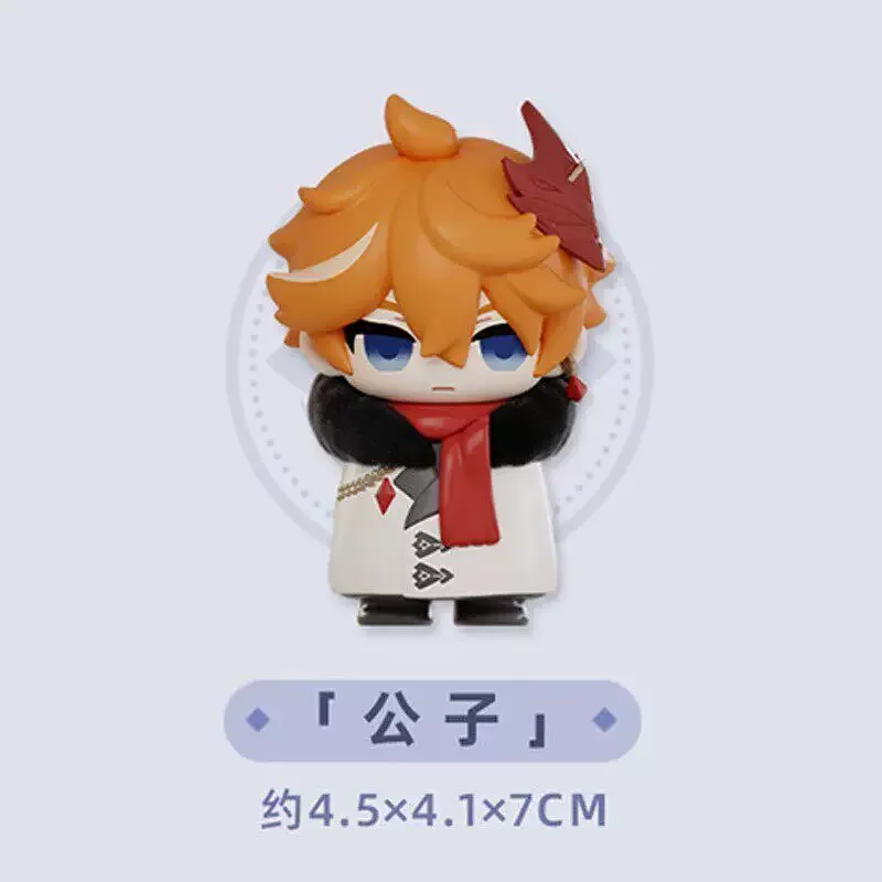 Genshin Impact Auf Lager Fatui Harbinger Serie Blind Box Kawaii Trendige Q-Version Anime-Figuren-Sammlung Desktop-Überraschungsgeschenk