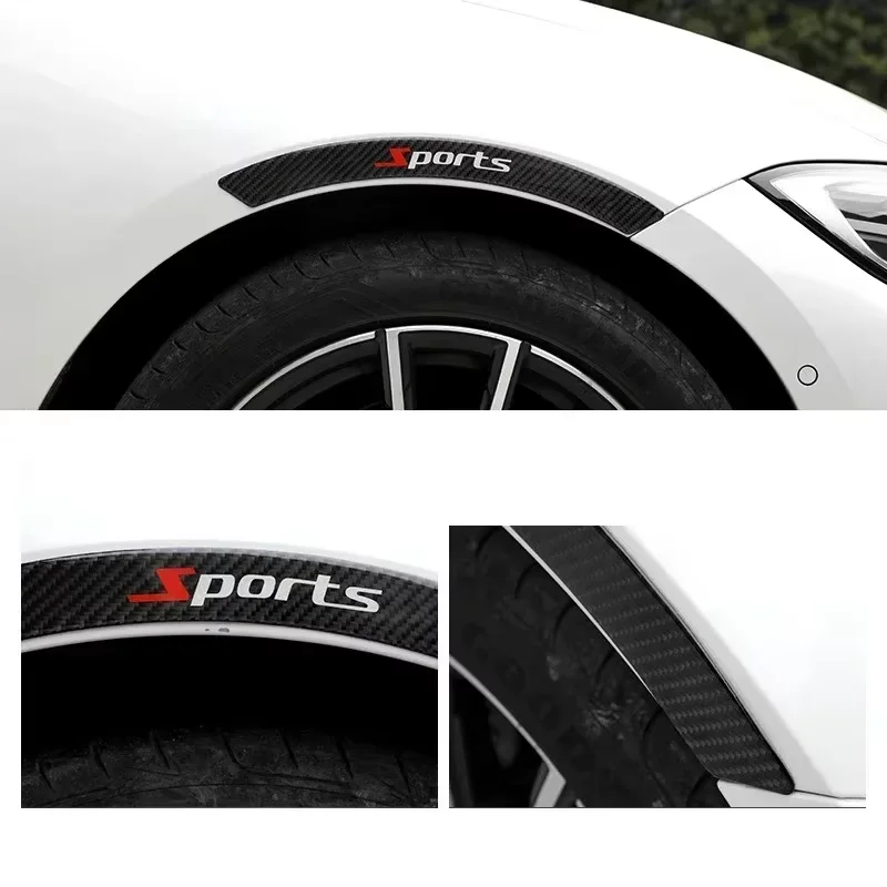1Pair Universal Car Wheel‑Arch Decor Sticker Anti‑Scratch Anti‑Collision Strip Wheel Brow Scratch‑Hide Exterior Protector view 3