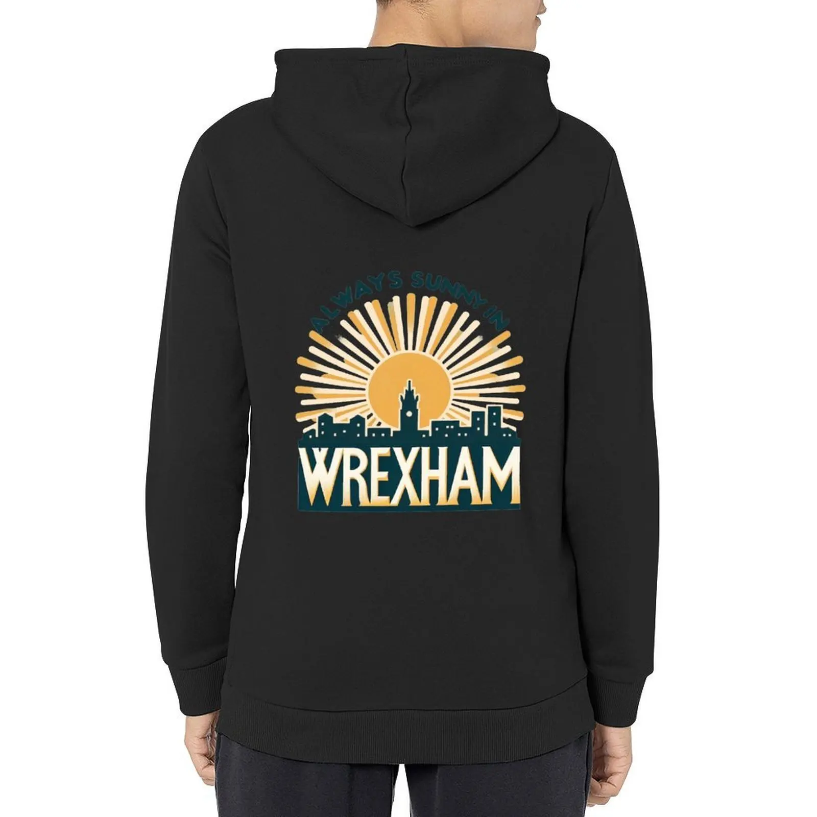 دائما مشمس في Wrexham هوديي ملابس الخريف الكورية ملابس الرجال الملابس الجمالية معطف الرجال أنيمي هوديي