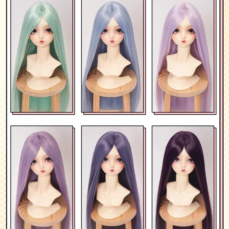 

Doll's Wig for 1/3 1/4 Bjd Doll Soft Silk Long Bangs,Straight Hair Diy Girl Toys Dress Up Play House Doll Accessories,no Doll