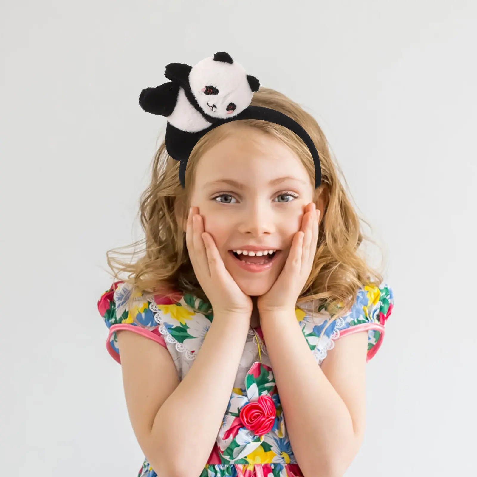 

Kids Panda Headband Cute Soft Cartoon Animal Hair Hoop Party Costume Hairband Kids Hair Decoration Accessories