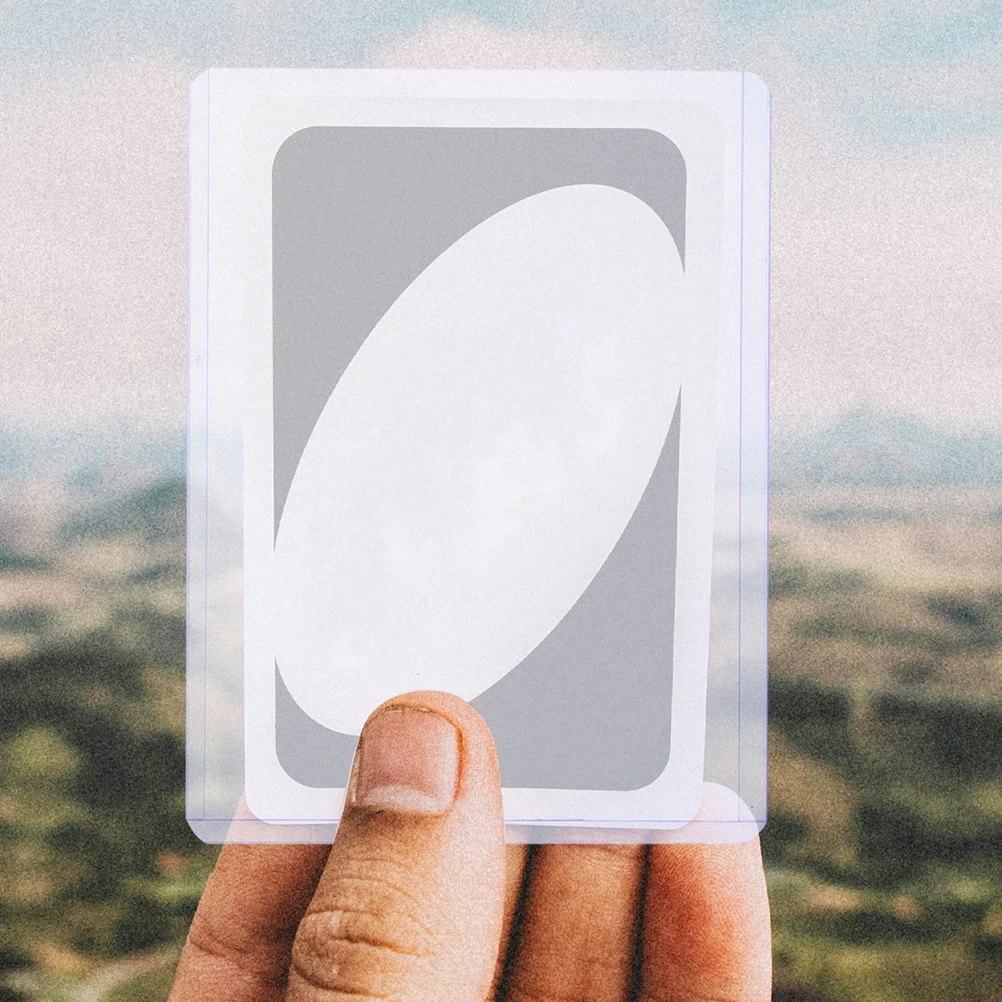 

30 Pcs Card Sleeves Protector Clear PVC Holder Game Case Basketball Cards Small Hard Cover Plastic Card Protector