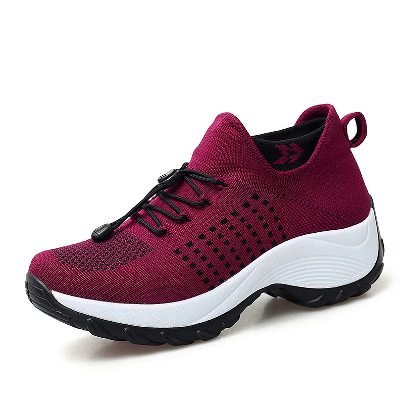 Women Shoes Sock Sneakers Spring Summer Elevated Flat Running Shoes Plus Large Size Loafers Walking Light Tenis Tennis shoes