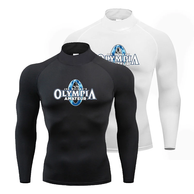 Mens Running T-shirts Compression Shirt Fitness Tight Long Sleeve Sport T Shirt Jogging Gym Clothing Workout Quick Dry Rashgards